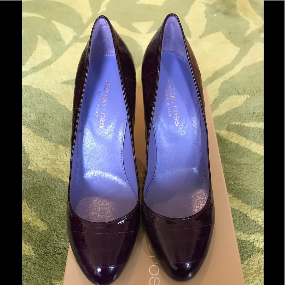 Sergio Rossi purple heels